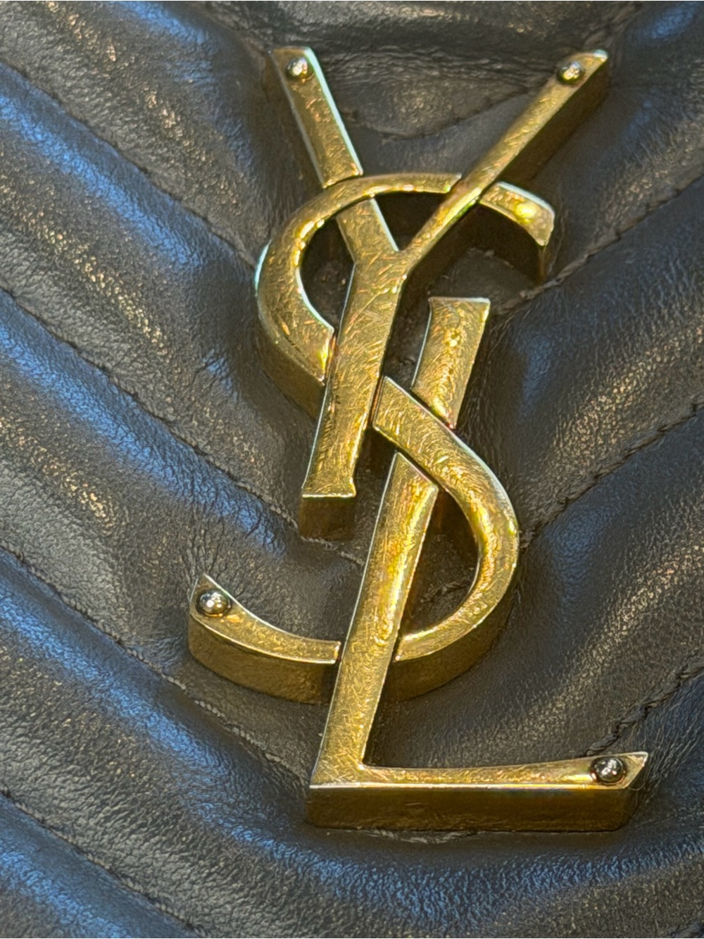 Saint Laurent charcoal Gray Quilted Leather Camera Crossbody with Tassel - Picture 8 of 14